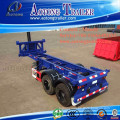 2 axles 20ft container chassis, skeleton container semi trailer for sale
